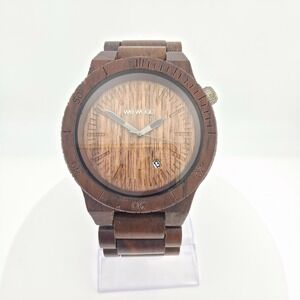 WEWOOD Arrow Nut Men's Watch 100% Natural Walnut Wood Stainless Steel Clasp 7"